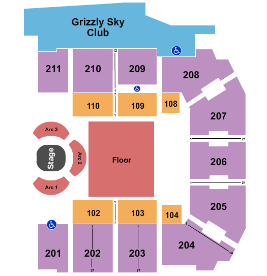 Adams Event Center Nate Bargatze Seating Chart